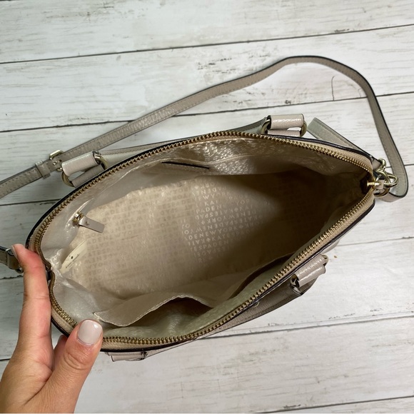 Kate Spade Bowling Satchel in Cream - Picture 7 of 11